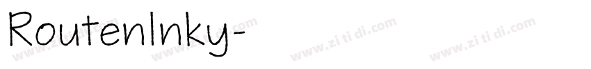 RoutenInky字体转换