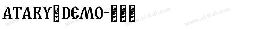 Atary_Demo字体转换