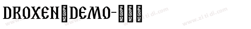 DROXEN_Demo字体转换