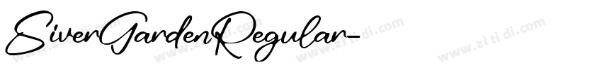 SiverGardenRegular字体转换