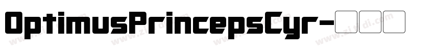 OptimusPrincepsCyr字体转换