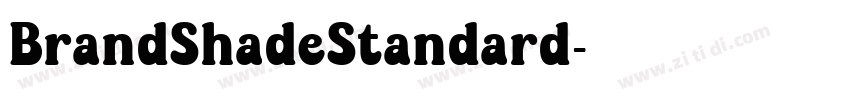 BrandShadeStandard字体转换