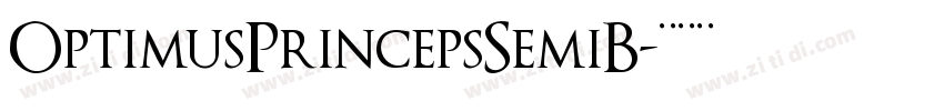 OptimusPrincepsSemiB字体转换