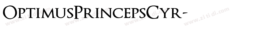 OptimusPrincepsCyr字体转换