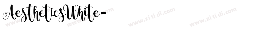 AestheticsWhite字体转换