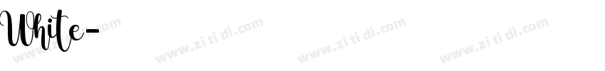 White字体转换