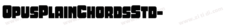 OpusPlainChordsStd字体转换