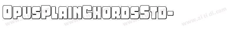 OpusPlainChordsStd字体转换