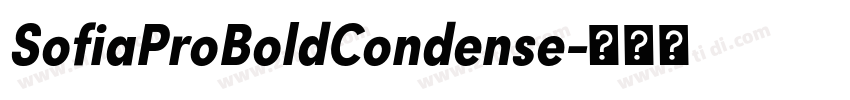 SofiaProBoldCondense字体转换 SofiaProBoldCondense字体转换