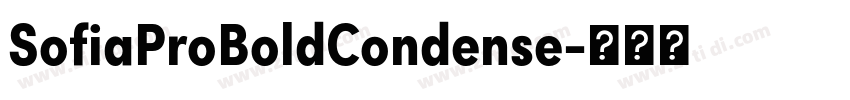 SofiaProBoldCondense字体转换 SofiaProBoldCondense字体转换