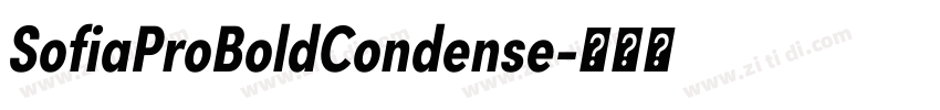 SofiaProBoldCondense字体转换 SofiaProBoldCondense字体转换