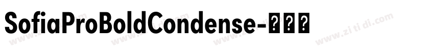SofiaProBoldCondense字体转换 SofiaProBoldCondense字体转换