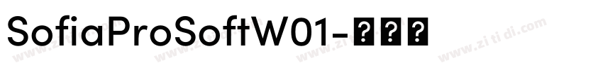 SofiaProSoftW01字体转换