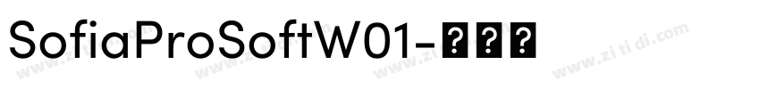 SofiaProSoftW01字体转换