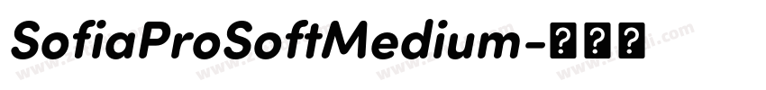 SofiaProSoftMedium字体转换