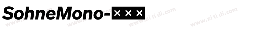 SohneMono字体转换 SohneMono字体转换