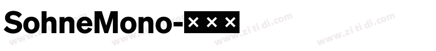 SohneMono字体转换 SohneMono字体转换