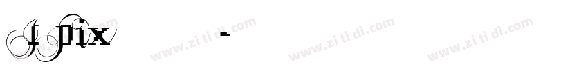 IPix中文像素提字体转换