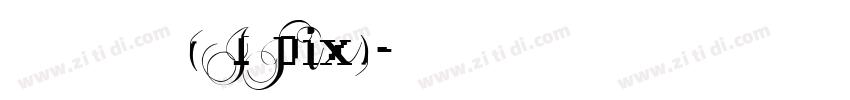 中文像素字体(IPix)字体转换