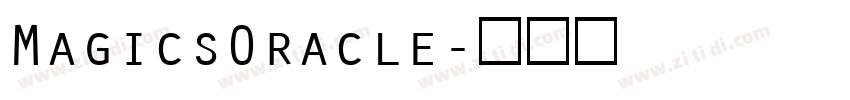 MagicsOracle字体转换