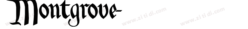 Montgrove字体转换