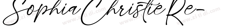 SophiaChristieRe字体转换