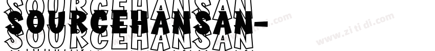 sourcehansan字体转换