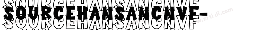 sourcehansancnvf字体转换