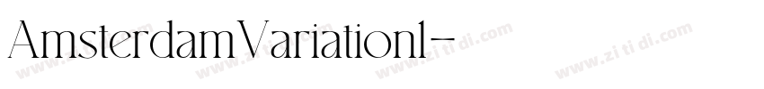 AmsterdamVariation1字体转换