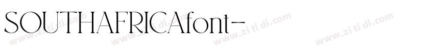 SOUTHAFRICAfont字体转换