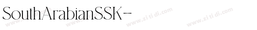 SouthArabianSSK字体转换