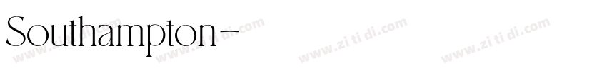 Southampton字体转换