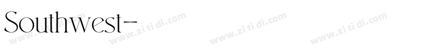 Southwest字体转换
