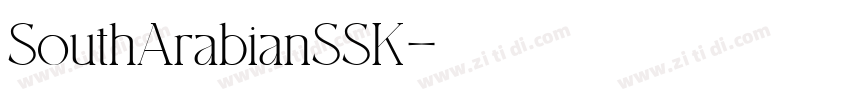 SouthArabianSSK字体转换