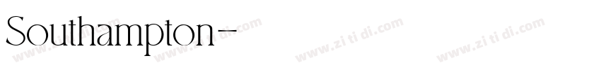 Southampton字体转换
