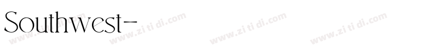 Southwest字体转换