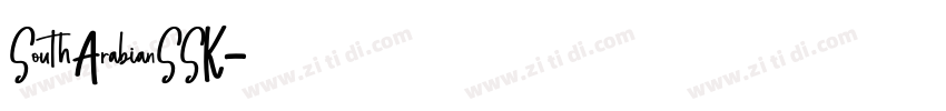 SouthArabianSSK字体转换