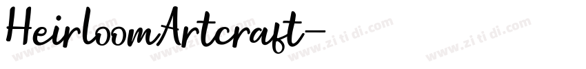 HeirloomArtcraft字体转换