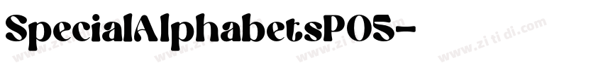 SpecialAlphabetsP05字体转换