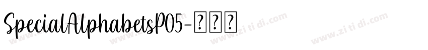 SpecialAlphabetsP05字体转换