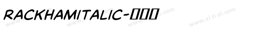 rackhamitalic字体转换