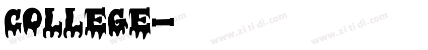 COLLEGE字体转换