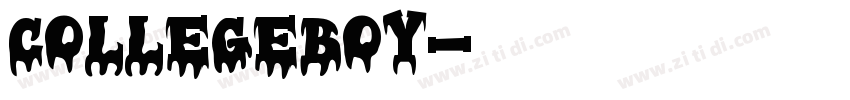 CollegeBoy字体转换