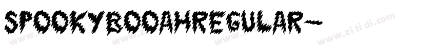 SpookyBooahRegular字体转换