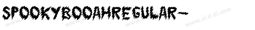 SpookyBooahRegular字体转换