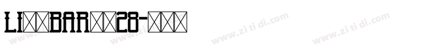 Li般若bar从的28字体转换