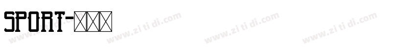 sport字体转换