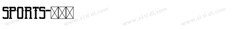 sports字体转换