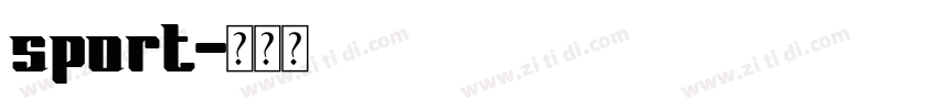 sport字体转换