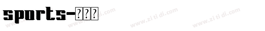 sports字体转换